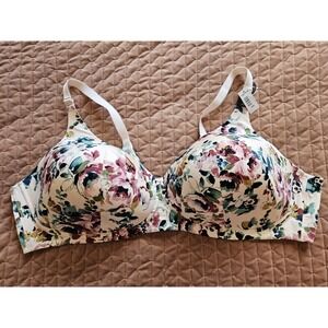 NWT Torrid Curve Lightly Lined Deep V Plunge 360 Back Smoothing Wireless Bra 50D